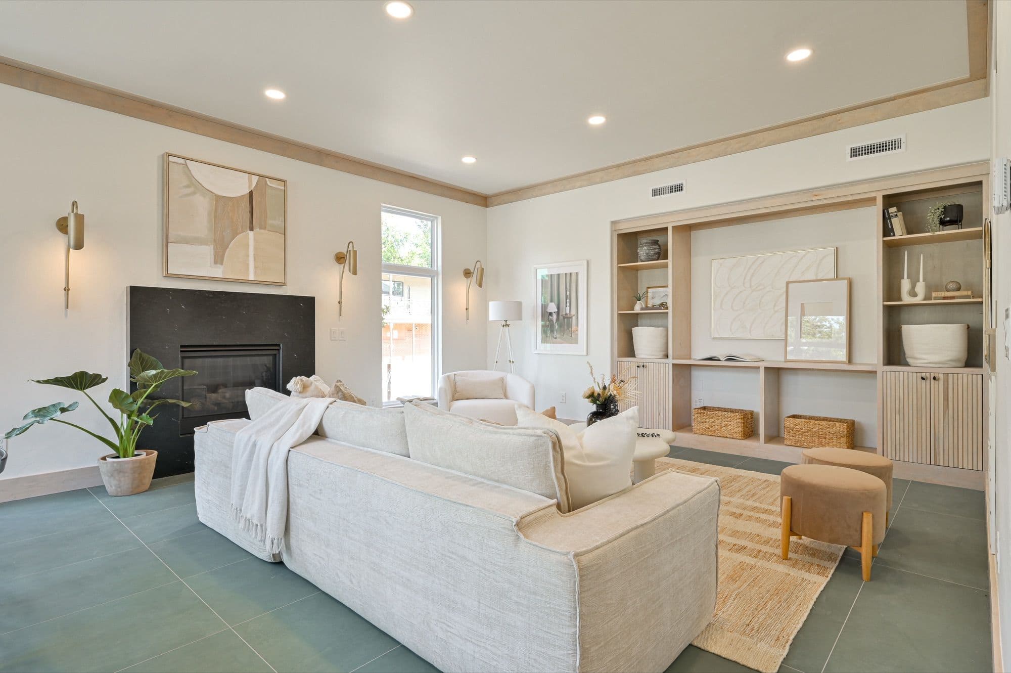 Living room in a BMS home