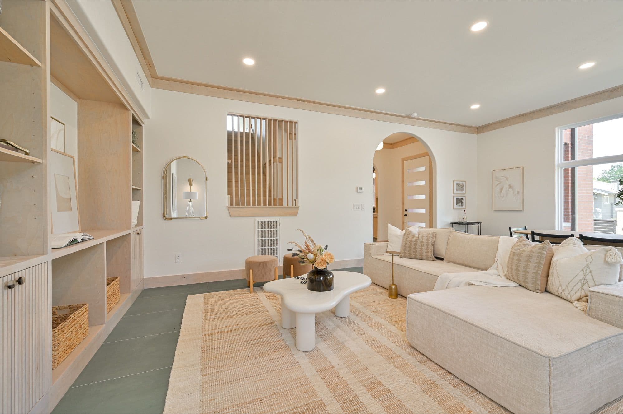 Living room in a BMS home