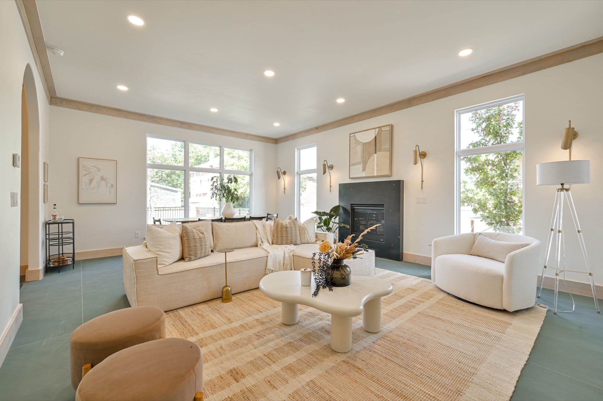 Living room in a BMS home